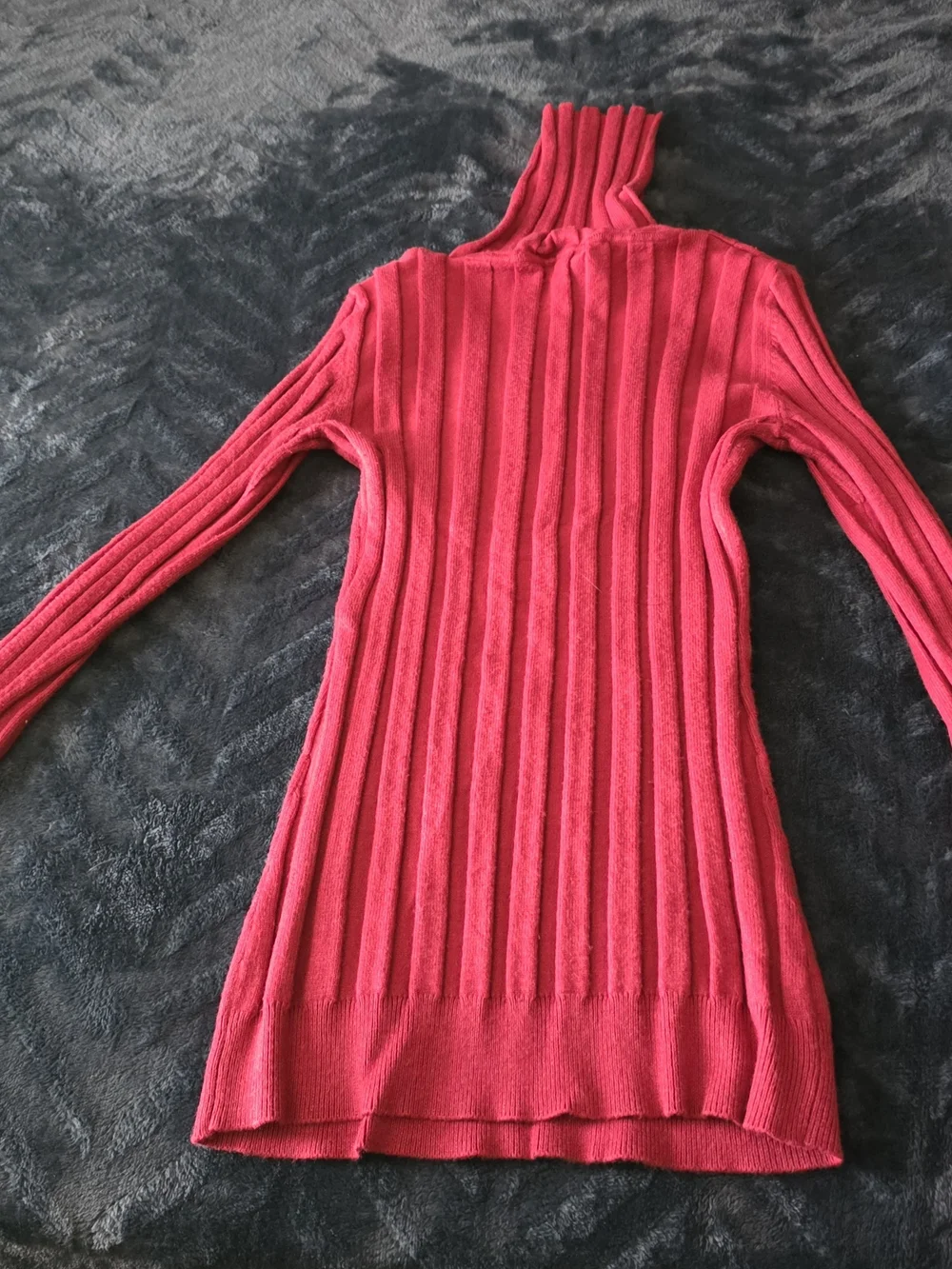 Rue21 Bright Pink Ribbed Cowl-Neck Sweater